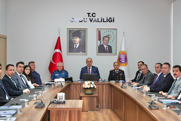 Ordu'da eylül ayı güvenlik ve asayiş toplantısı yapıldı
