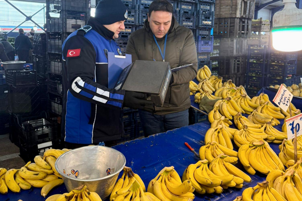 Çorlu’da pazar yerlerinde yönelik denetim